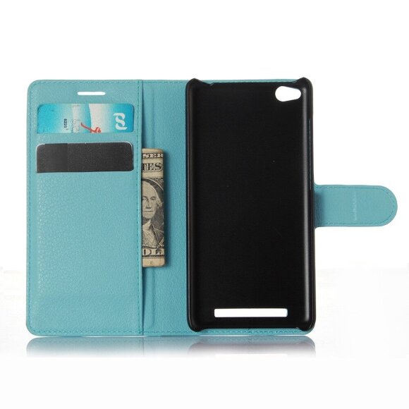Чехол с визитницей для Xiaomi Redmi 3 (голубой) Чехол с визитницей для Xiaomi Redmi 3 (голубой)