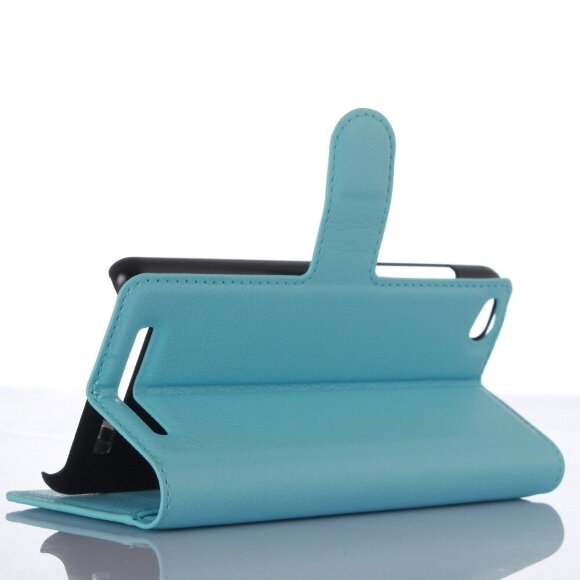 Чехол с визитницей для Xiaomi Redmi 3 (голубой) Чехол с визитницей для Xiaomi Redmi 3 (голубой)