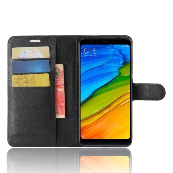 Чехол с визитницей для Xiaomi Redmi 5 (черный) Чехол с визитницей для Xiaomi Redmi 5 (черный)