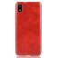 Кожаная накладка-чехол для Xiaomi Redmi 7A (красный)