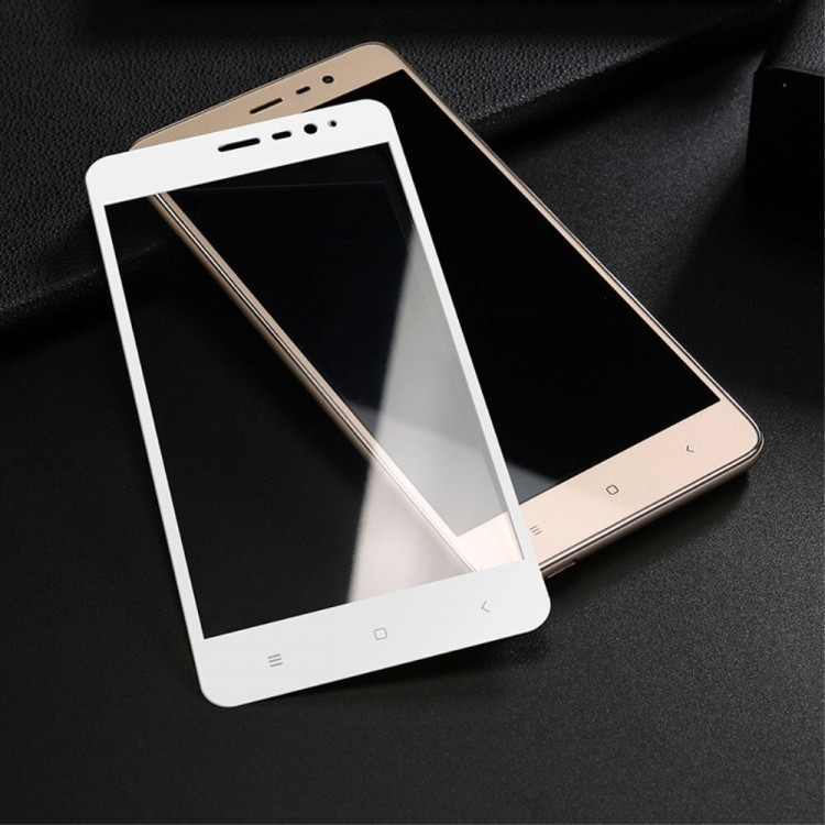 Защитное стекло 3D для Xiaomi Redmi Note 3 Pro Special Edition (белый)