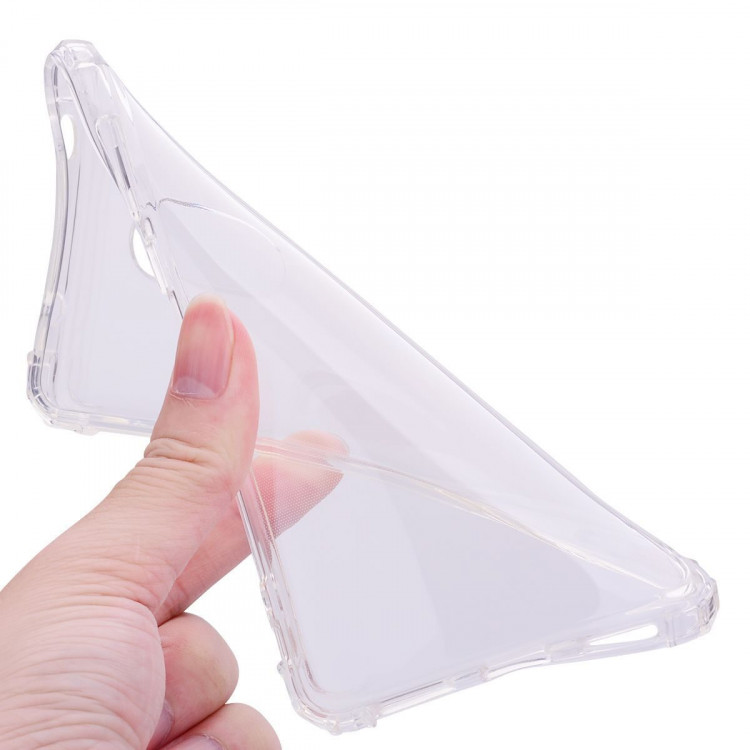 Силиконовый чехол с усиленными бортиками для Xiaomi Redmi Note 4X (прозрачный)