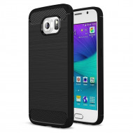 Чехол-накладка Carbon Fibre для Samsung Galaxy S6 (черный)