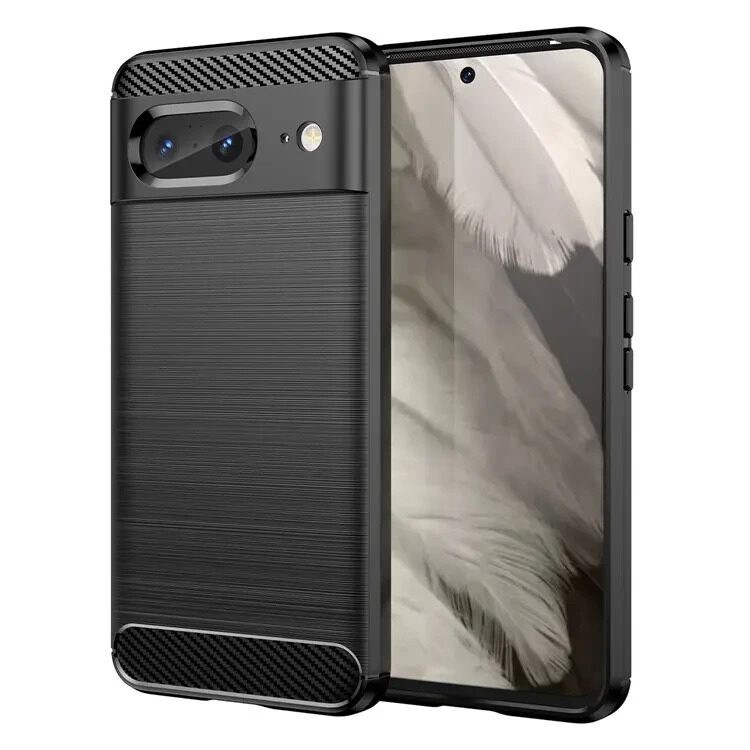 Чехол-накладка Carbon Fibre для Google Pixel 8 (черный)