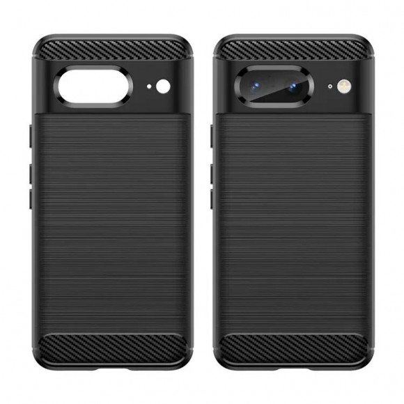 Чехол-накладка Carbon Fibre для Google Pixel 8 (черный) Чехол-накладка Carbon Fibre для Google Pixel 8 (черный)