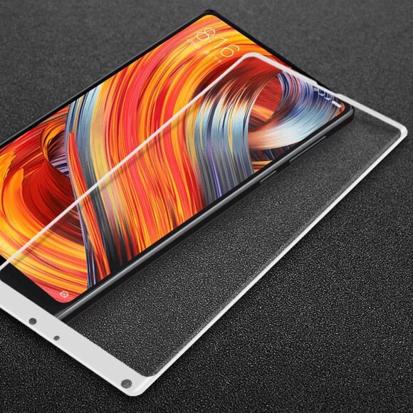 Защитное стекло 3D для Xiaomi Mi Mix 2 (белый) Защитное стекло 3D для Xiaomi Mi Mix 2 (белый)