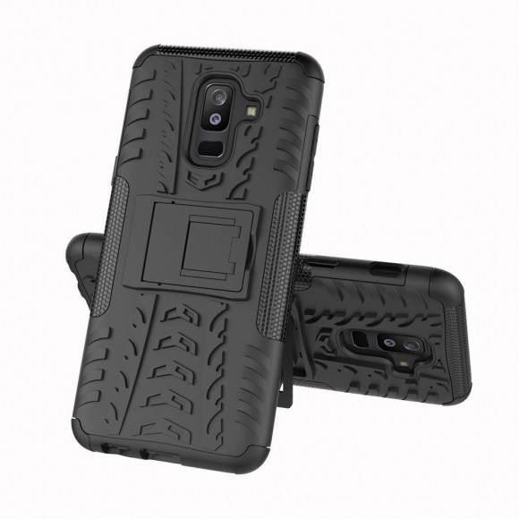 Чехол Hybrid Armor для Samsung Galaxy A6+ (Plus) (черный) Чехол Hybrid Armor для Samsung Galaxy A6+ (Plus) (черный)