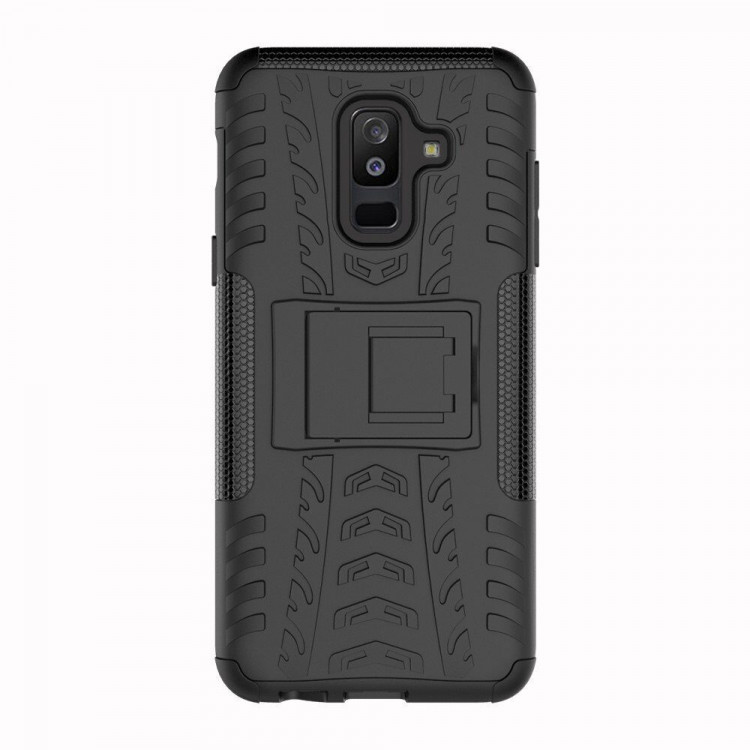 Чехол Hybrid Armor для Samsung Galaxy A6+ (Plus) (черный)