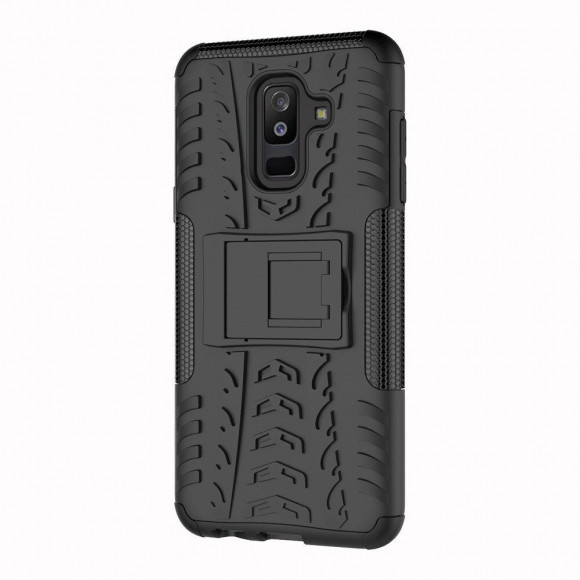 Чехол Hybrid Armor для Samsung Galaxy A6+ (Plus) (черный) Чехол Hybrid Armor для Samsung Galaxy A6+ (Plus) (черный)