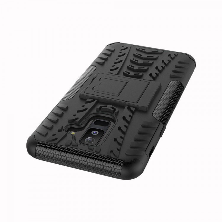 Чехол Hybrid Armor для Samsung Galaxy A6+ (Plus) (черный)
