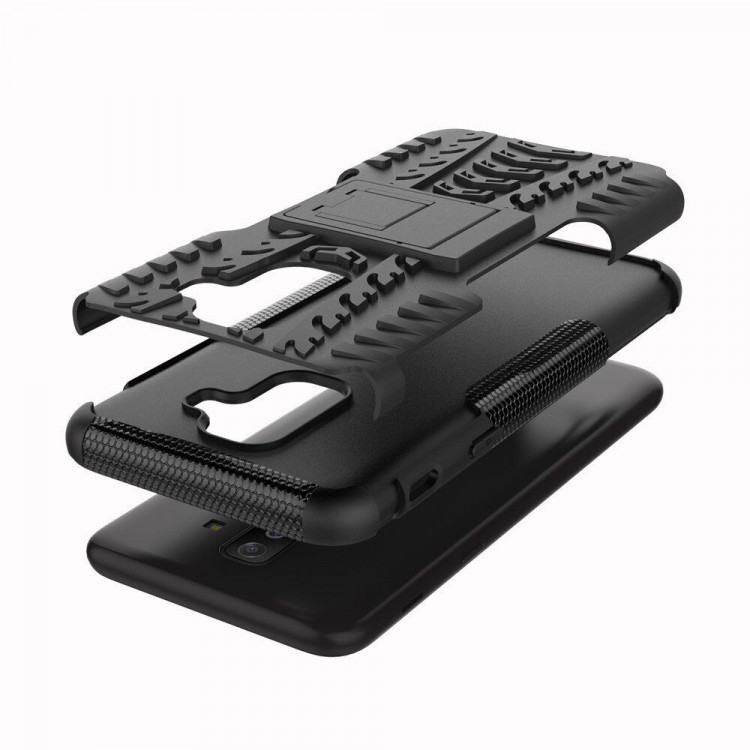 Чехол Hybrid Armor для Samsung Galaxy A6+ (Plus) (черный)