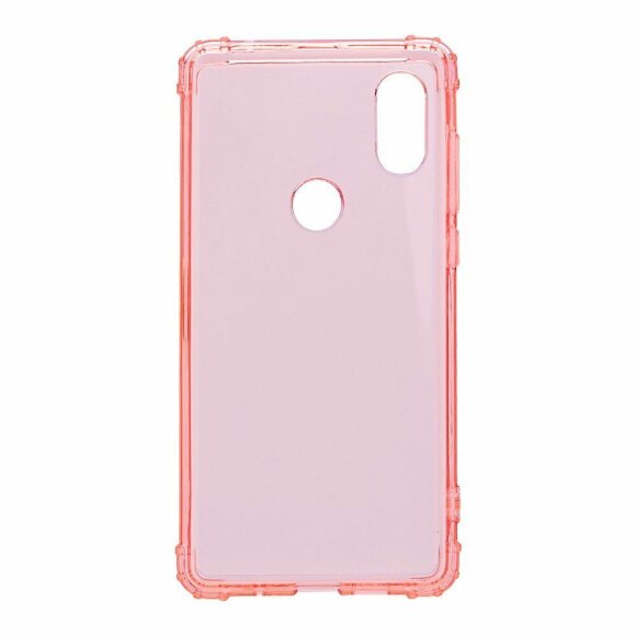 Силиконовый чехол с усиленными бортиками для Xiaomi Mi 8 (розовый)