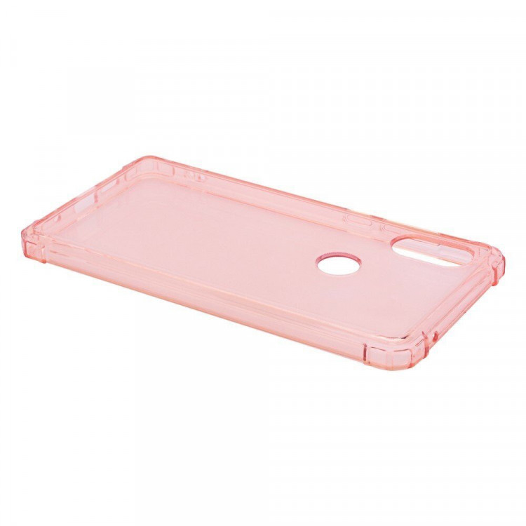Силиконовый чехол с усиленными бортиками для Xiaomi Mi 8 (розовый)