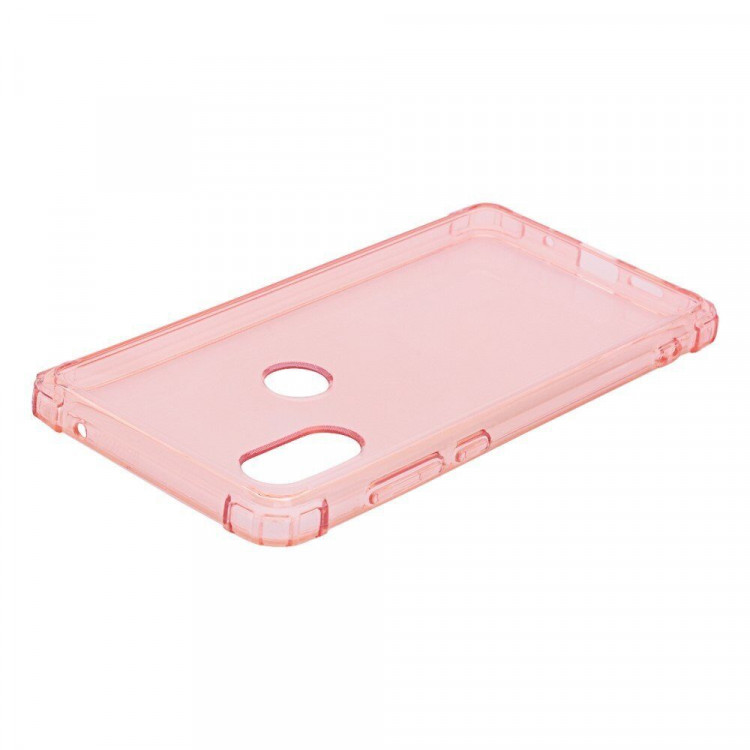 Силиконовый чехол с усиленными бортиками для Xiaomi Mi 8 (розовый)