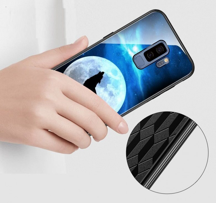 Чехол-накладка для Samsung Galaxy S9 SM-G960 (Night Along Wolf)