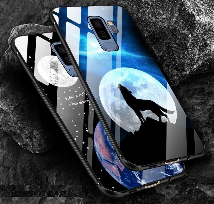 Чехол-накладка для Samsung Galaxy S9 SM-G960 (Night Along Wolf)
