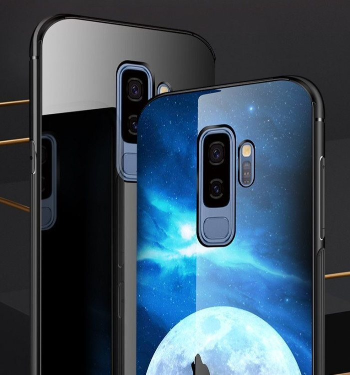 Чехол-накладка для Samsung Galaxy S9 SM-G960 (Night Along Wolf)