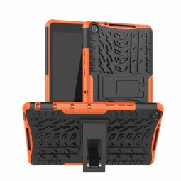 Чехол Hybrid Armor для Huawei MediaPad M5 Lite 8 / Honor Pad 5 8.0 (черный + оранжевый)