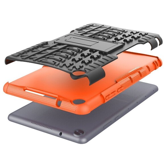 Чехол Hybrid Armor для Huawei MediaPad M5 Lite 8 / Honor Pad 5 8.0 (черный + оранжевый) Чехол Hybrid Armor для Huawei MediaPad M5 Lite 8 / Honor Pad 5 8.0 (черный + оранжевый)