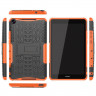 Чехол Hybrid Armor для Huawei MediaPad M5 Lite 8 / Honor Pad 5 8.0 (черный + оранжевый)