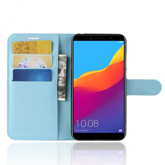 Чехол с визитницей для Huawei Y6 Prime (2018) / Honor 7A / Honor 7C (AUM-L41) / Honor 7A Pro (AUM-L29) (голубой) Чехол с визитницей для Huawei Y6 Prime (2018) / Honor 7A / Honor 7C (AUM-L41) / Honor 7A Pro (AUM-L29) (голубой)