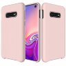 Силиконовый чехол Mobile Shell для Samsung Galaxy S10 (розовый)
