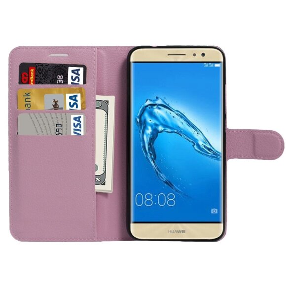 Чехол с визитницей для Huawei Nova Plus / Huawei G9 Plus (розовый) Чехол с визитницей для Huawei Nova Plus / Huawei G9 Plus (розовый)
