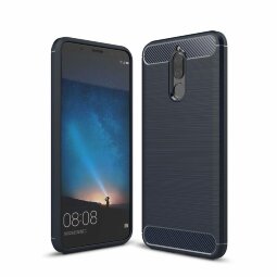 Чехол-накладка Carbon Fibre для Huawei Mate 10 Lite / Nova 2i (темно-синий)