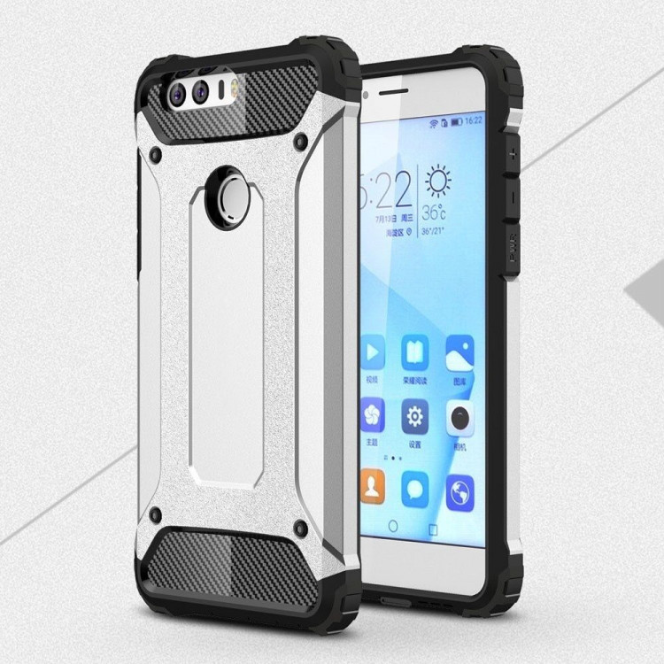 Чехол Armor для Huawei Honor 8 (серебряный)