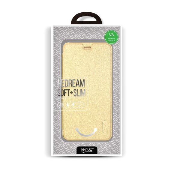 Чехол LENUO для Huawei Honor V8 (золотой) Чехол LENUO для Huawei Honor V8 (золотой)