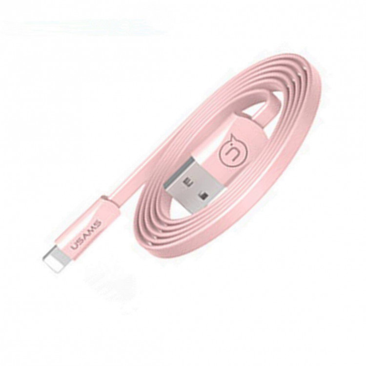Кабель Usams U2 Lightning (розовый)