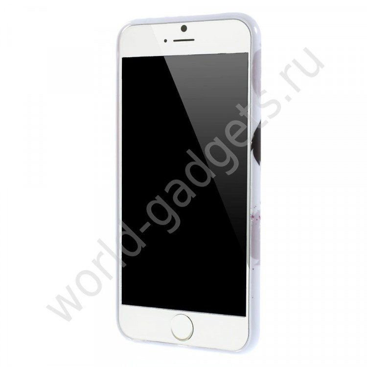 Чехол из мягкого пластика для iPhone 6 Plus (Лотус)