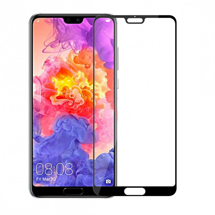 Защитное стекло 3D для Huawei P20 (черный)