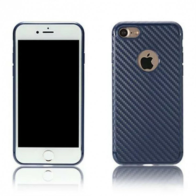 Чехол REMAX Carbon для iPhone 7 / iPhone 8 (синий)