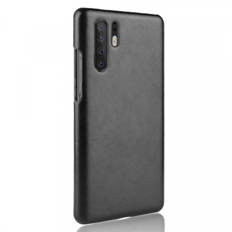 Кожаная накладка-чехол Litchi Texture для Huawei P30 Pro (черный)