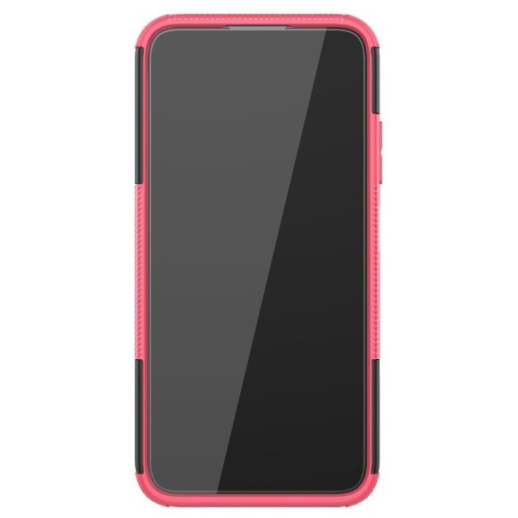 Чехол Hybrid Armor для Huawei P40 lite (черный + розовый)