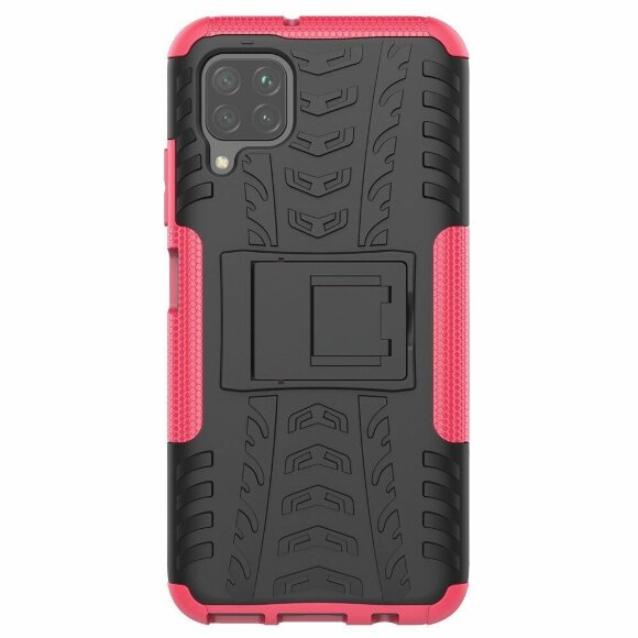 Чехол Hybrid Armor для Huawei P40 lite (черный + розовый)