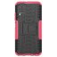 Чехол Hybrid Armor для Huawei P40 lite (черный + розовый)