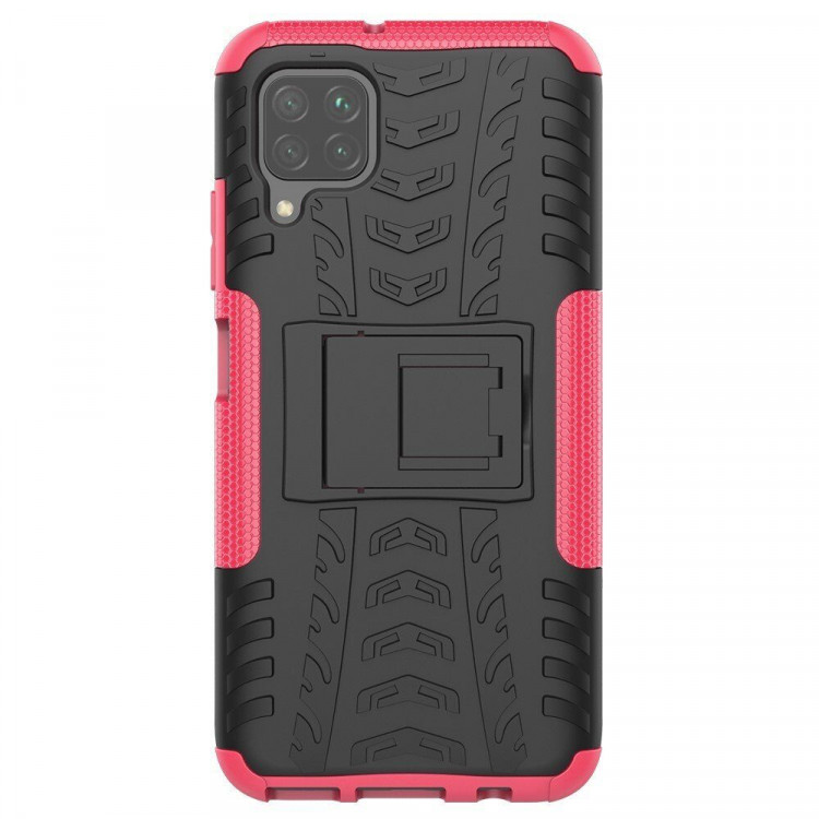 Чехол Hybrid Armor для Huawei P40 lite (черный + розовый)