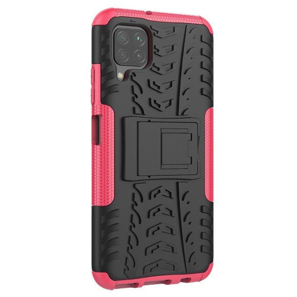 Чехол Hybrid Armor для Huawei P40 lite (черный + розовый)