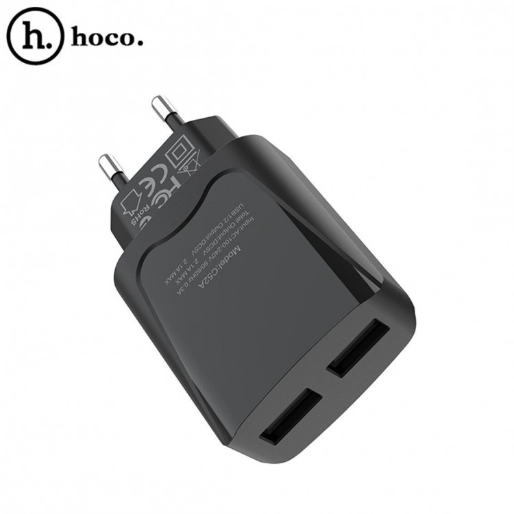 Зарядное устройство HOCO C52A Authority power dual port (черный)