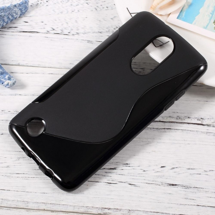 Нескользящий чехол для LG K8 (2017) X300 / M200N (черный)