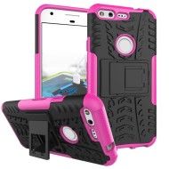 Чехол Hybrid Armor для Google Pixel (черный + розовый) Чехол Hybrid Armor для Google Pixel (черный + розовый)