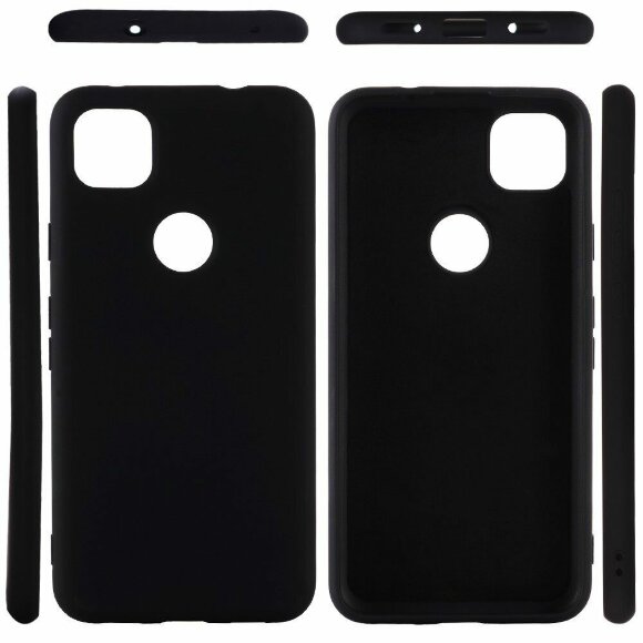 Силиконовый чехол Mobile Shell для Google Pixel 4a (черный) Силиконовый чехол Mobile Shell для Google Pixel 4a (черный)