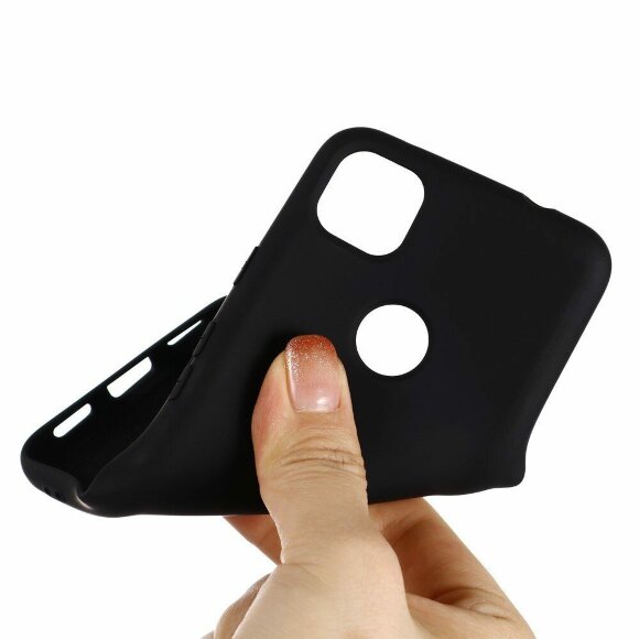 Силиконовый чехол Mobile Shell для Google Pixel 4a (черный) Силиконовый чехол Mobile Shell для Google Pixel 4a (черный)
