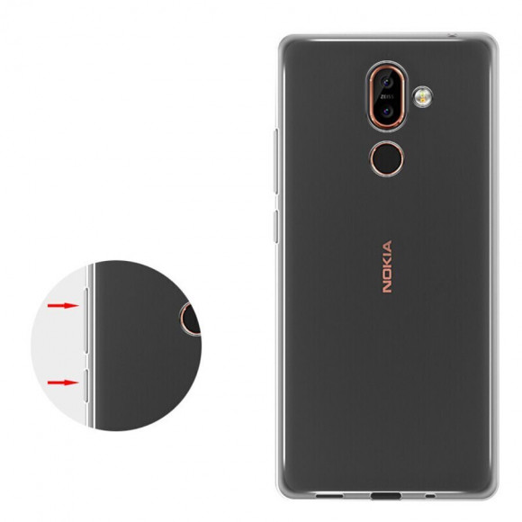 Силиконовый TPU чехол для Nokia 7 Plus