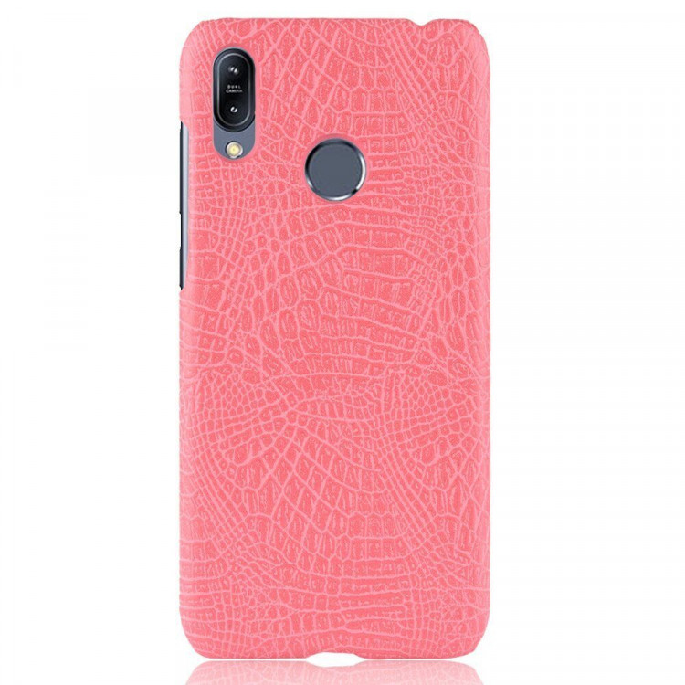 Чехол Crocodile Texture для Asus Zenfone Max (M2) ZB633KL (розовый)