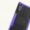 Чехол Hybrid Armor для Sony Xperia XZ / XZs (черный + фиолетовый)