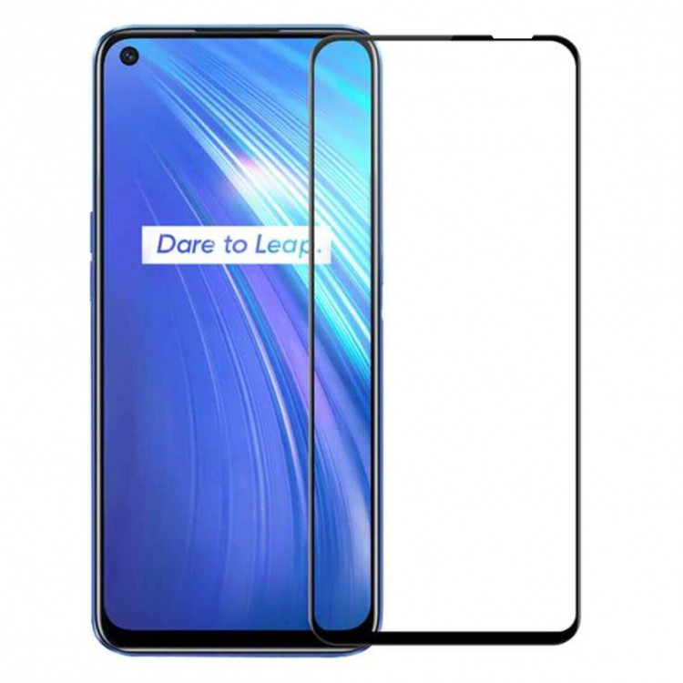 Защитное стекло 3D для Realme 6 / Realme 6S (черный)