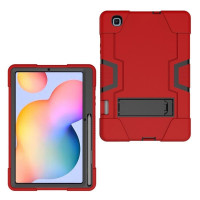 Гибридный TPU чехол для Samsung Galaxy Tab S6 Lite (красный + черный)